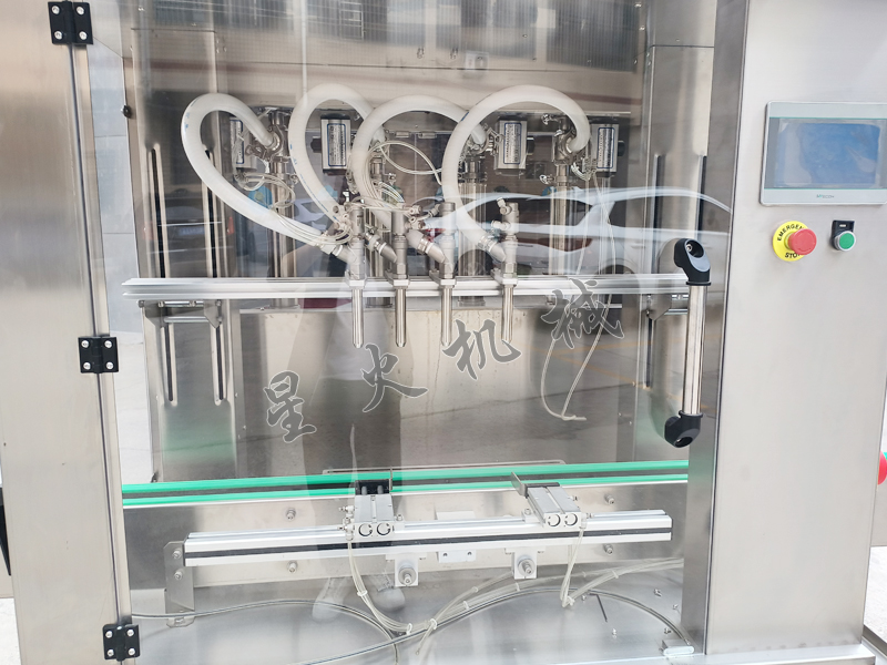 星火膏体灌装机实拍细节展示