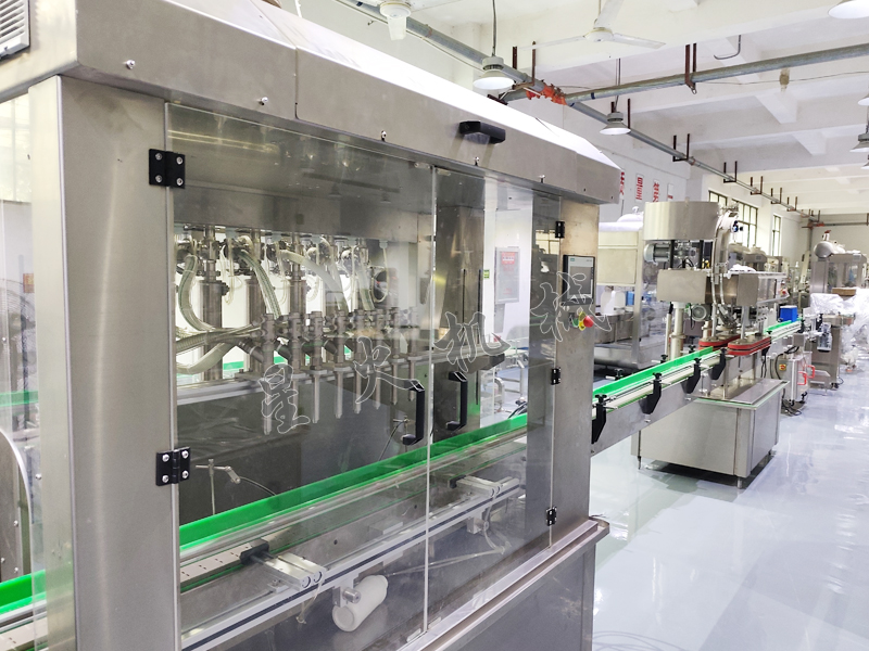 星火全自动灌装机生产线展示