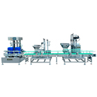 双头化工助剂称重灌装机-全自动称重灌装旋盖生产线